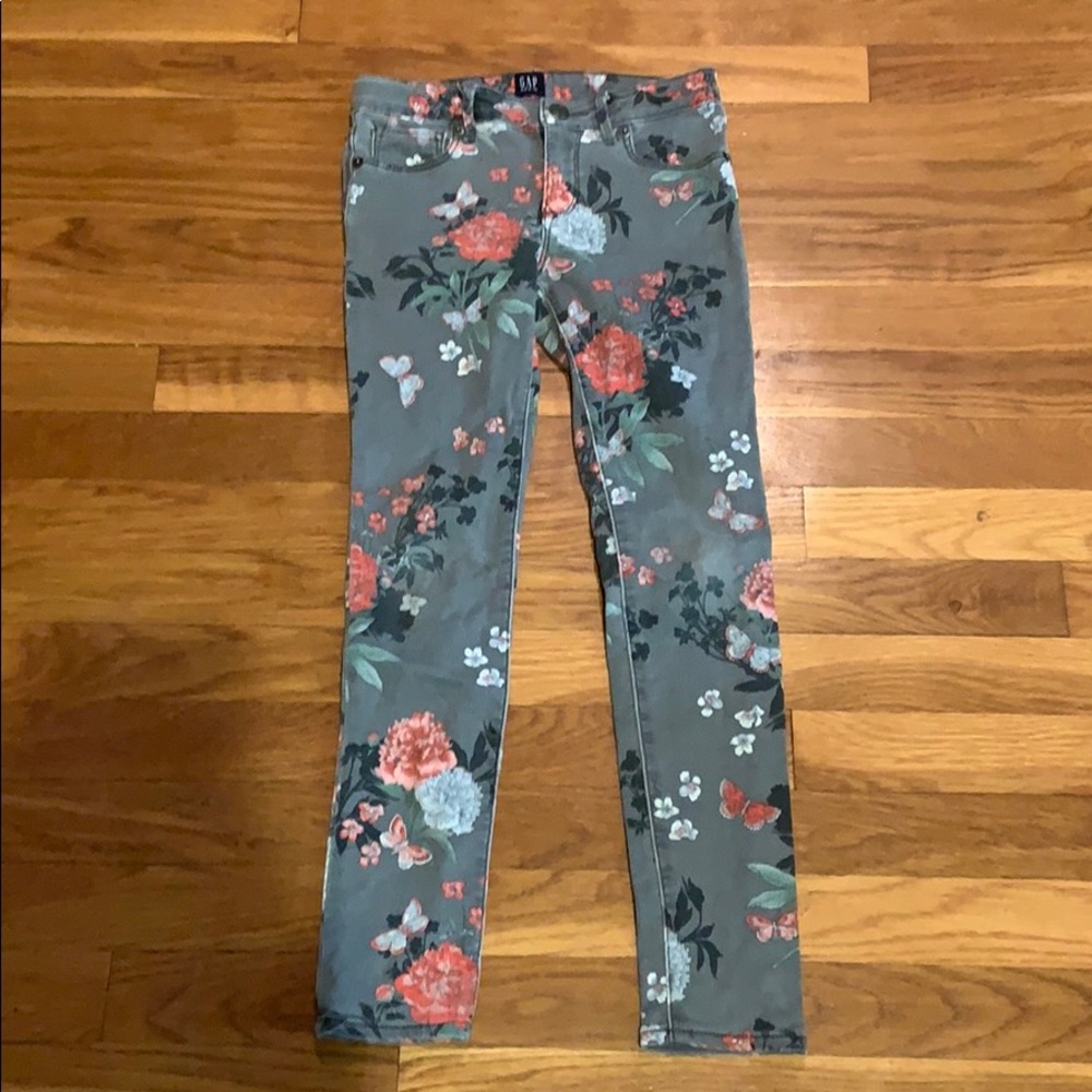 Gap Kids floral print jeans